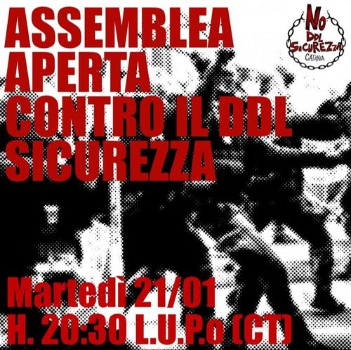 ASSEMBLEA APERTA CONTRO IL DDL SICUREZZA 