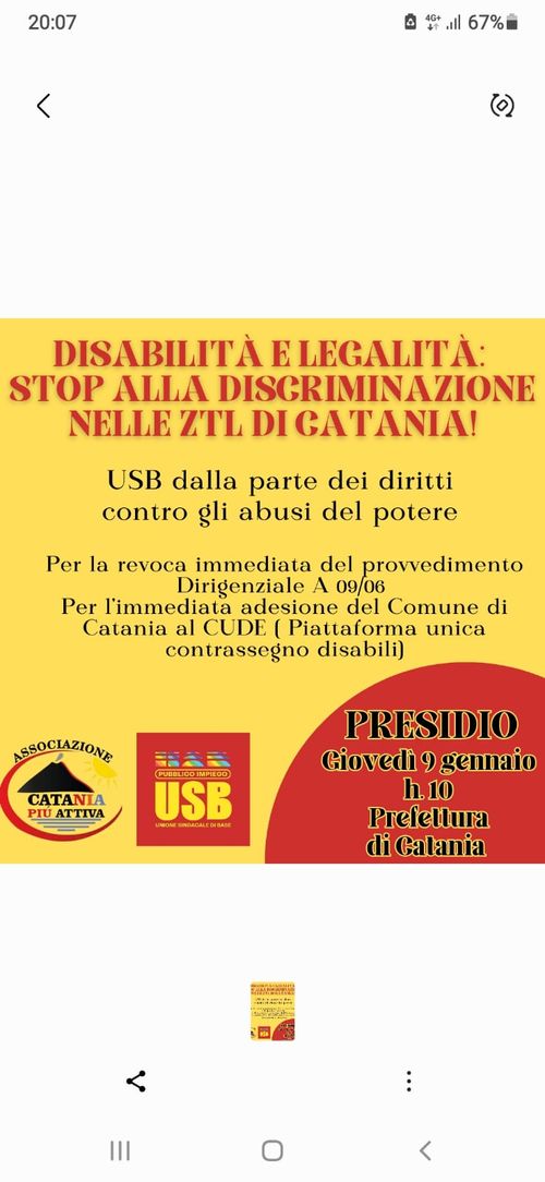 DISABILITÀ E LEGALITÀ  stop alla discriminazione nelle ZTL di catania !