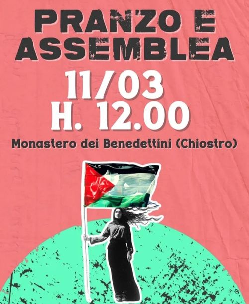 PRANZO E ASSEMBLEA studenti per la palestina