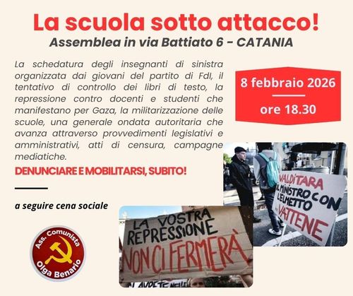 LA SCUOLA SOTTO ATTACCO! Assemblea pubblica