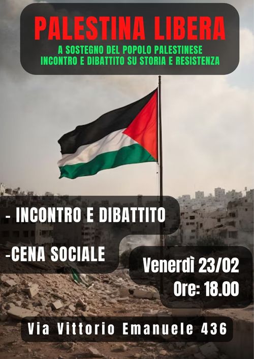 Palestina: storia e resistenza 