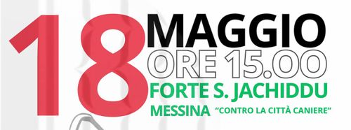IL LORO GRIDO È LA MIA VOCE- Poesie da Gaza
18 Maggio/ ore 15:00/ Forte S. Jachiddu/ Messina, in "contro la città cantiere".
