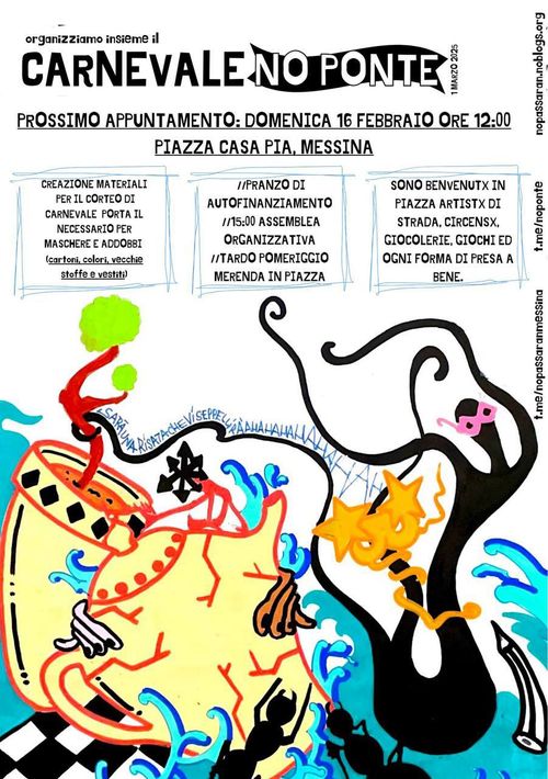 ORGANIZZIAMO INSIEME IL CARNEVALE NO PONTE 16/02 MESSINA