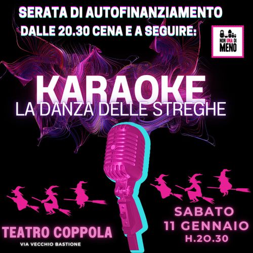 La danza delle streghe_cena benefit+karaoke_NUDM Catania 