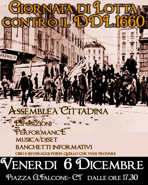 GIORNATA DI LOTTA CONTRO IL DDL1660  assemblea cittadina 