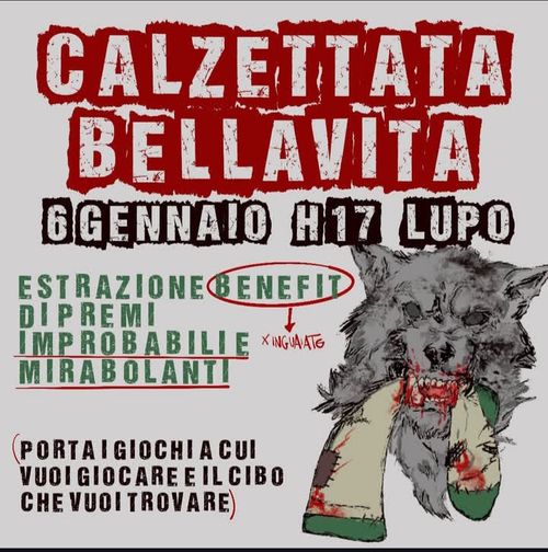 CALZETTATA BELLAVITA!  estrazione premi improbabili e mirabolan ti!