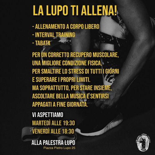 LA L.U.P.O. TI ALLENA