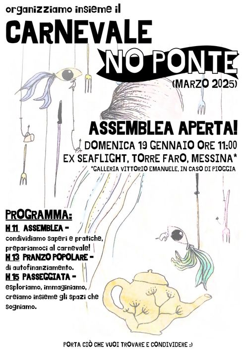 ORGANIZZIAMO IL CARNEVALE NO PONTE//ASSEMBLEA